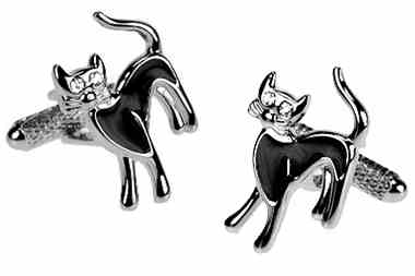 Black Cat Cufflinks