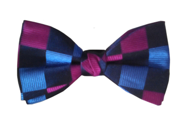Check Pattern Bow Tie