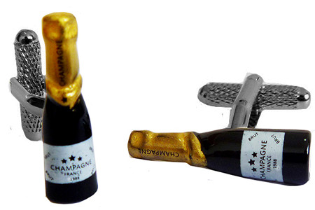 Champagne Bottle Style Cufflinks