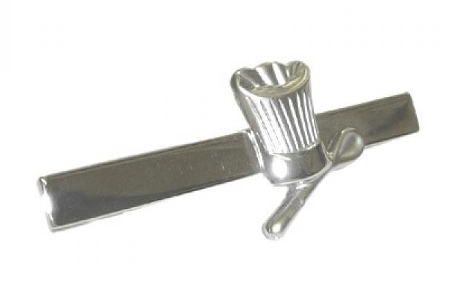 Chef's Hat and Spoon Tie Bar