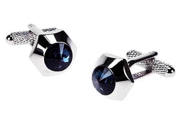 Dark Blue Montana Crystal Cufflinks