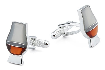 Glass of Whiskey or Whisky Cufflinks