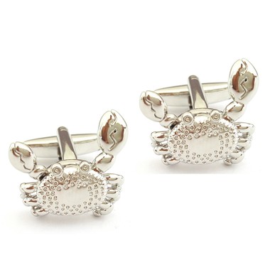 Crab Cufflinks with Moving Parts